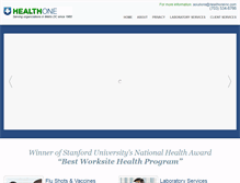 Tablet Screenshot of healthoneinc.com